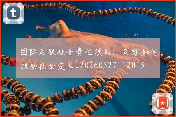 国际足联社会责任项目:足球如何推动社会变革_20260527112015